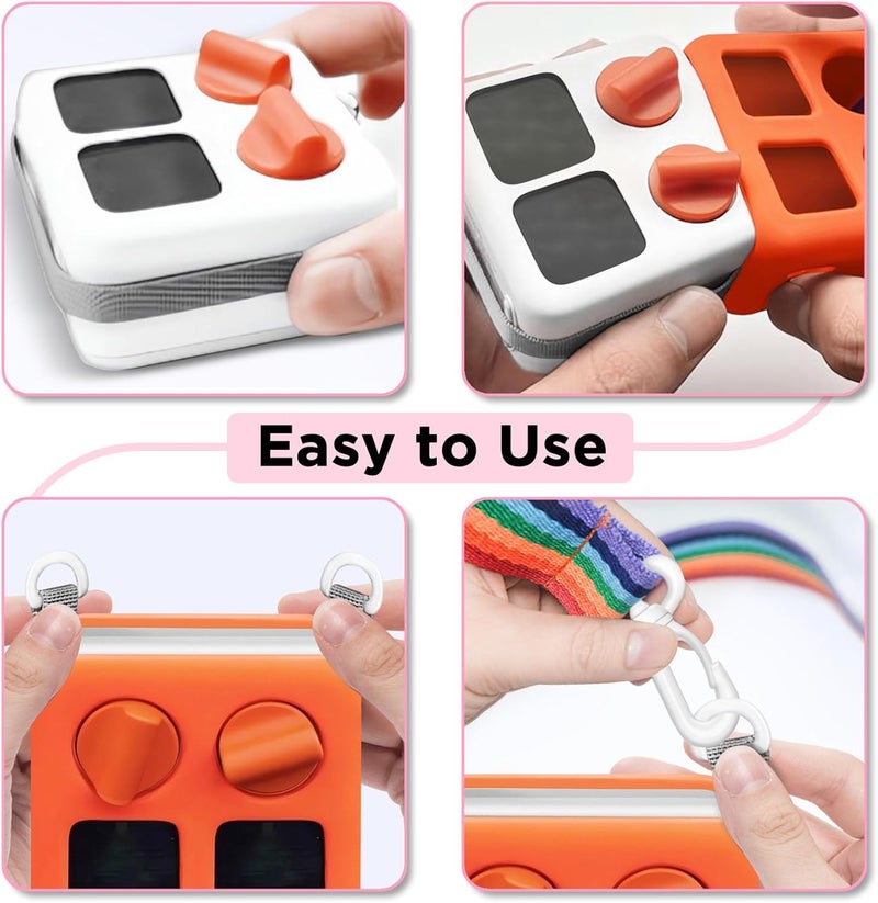CollectHall Adjustable Shoulder Strap, Compatible with Yoto Mini Jacket, Carrying Cross-Body Strap for Adventure Jacket, Accessory for Yoto, Rainbow colors (Strap Only) - Image 3